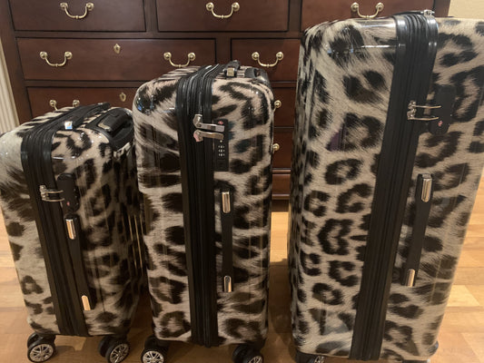 Leopard Hardshell Luggage