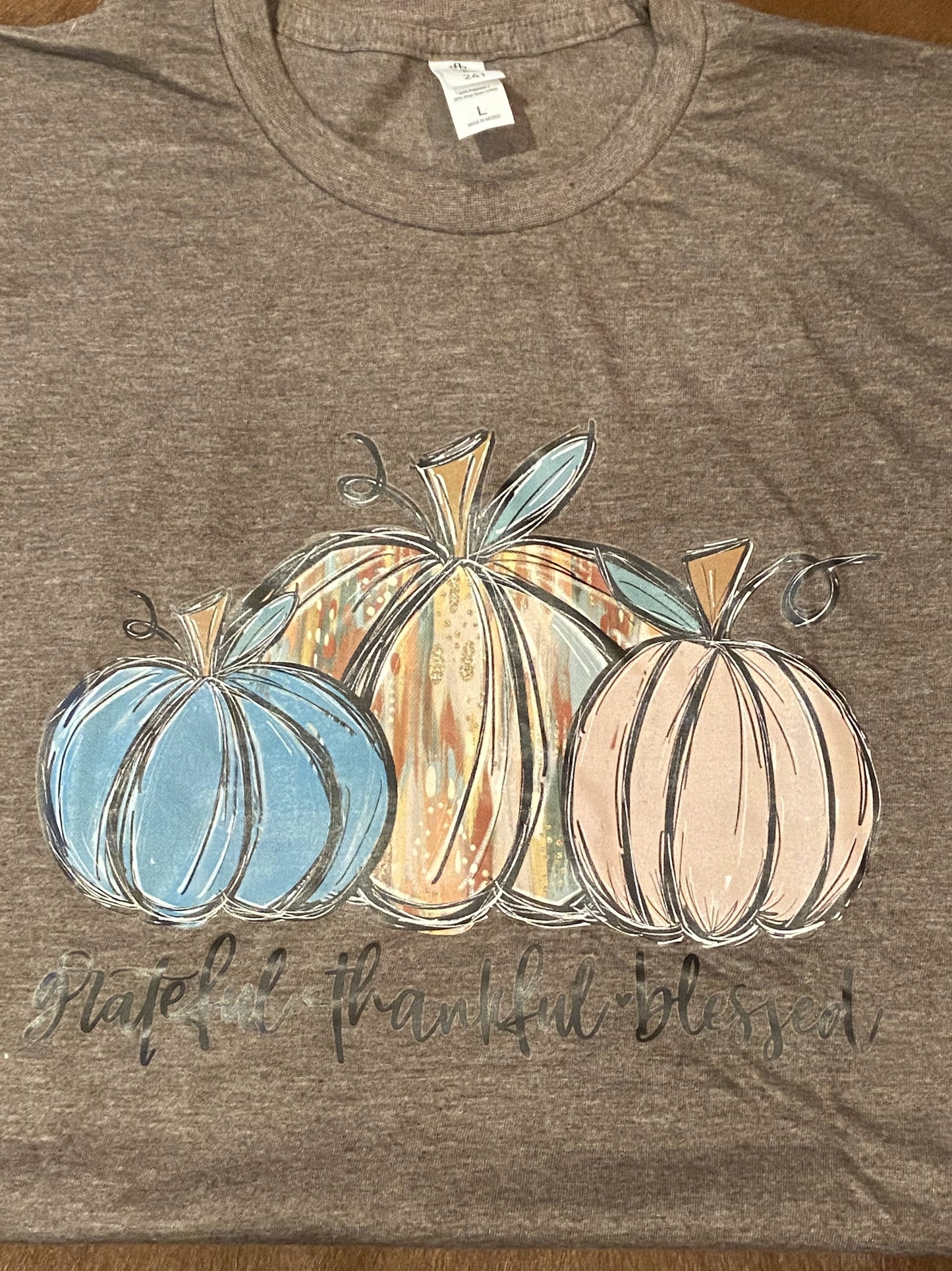 Grateful Thankful Blessed - Pumpkins