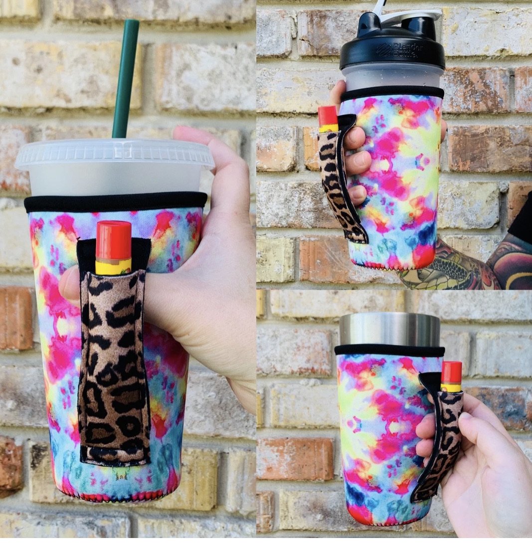 20 oz Tumbler Koozie W/Handle – The Ruffled Feather Bus
