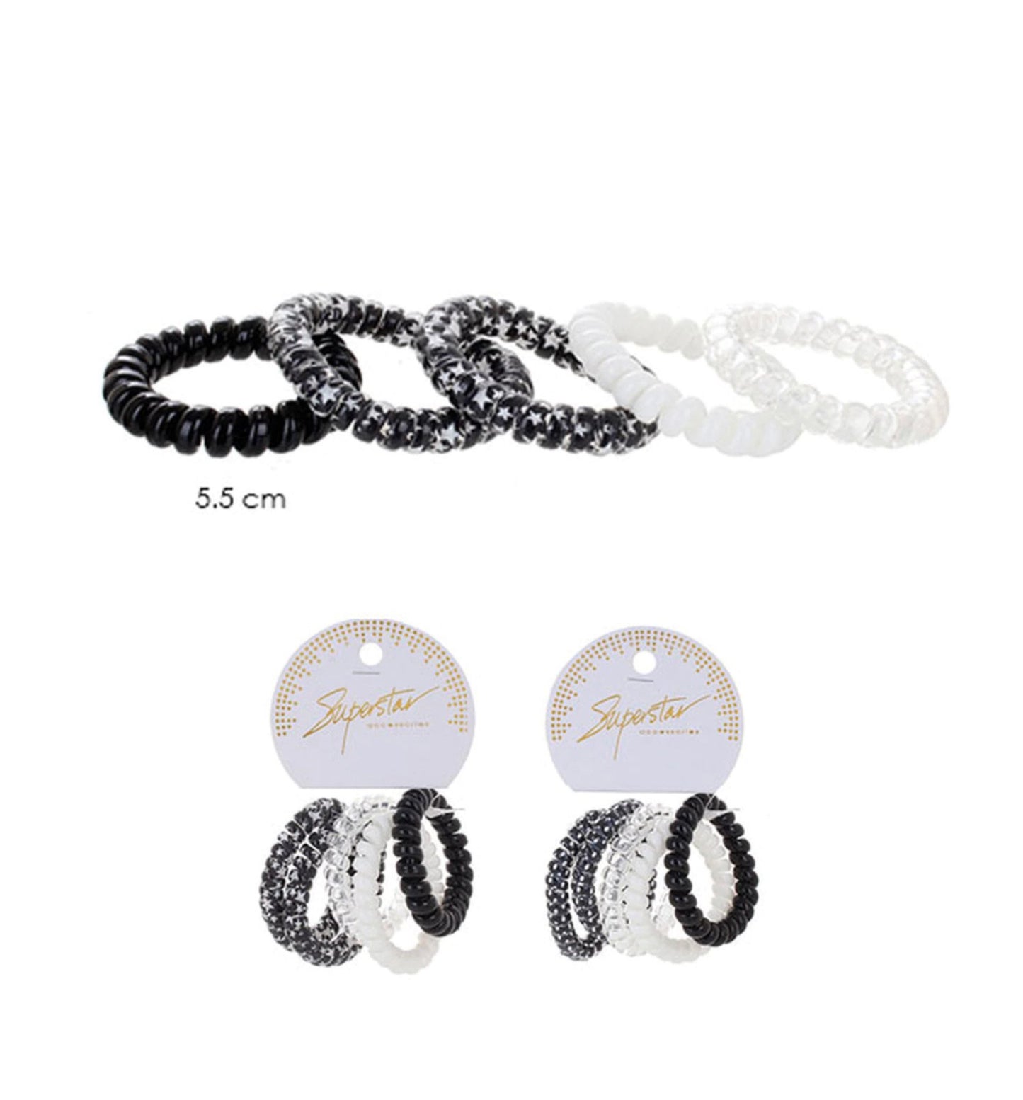 Black / White Hair Ties
