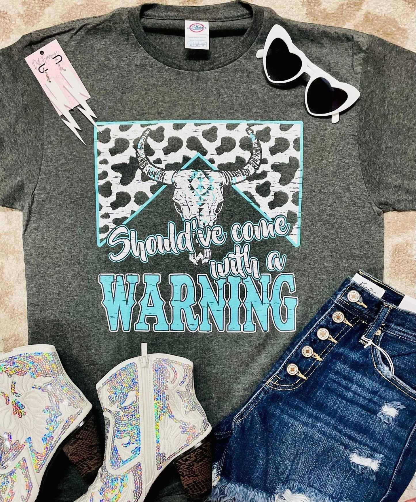 Warning Label Graphic Tee