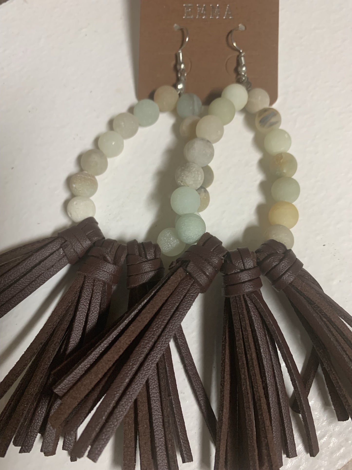 Gorgeous Leather Tassel Earrings