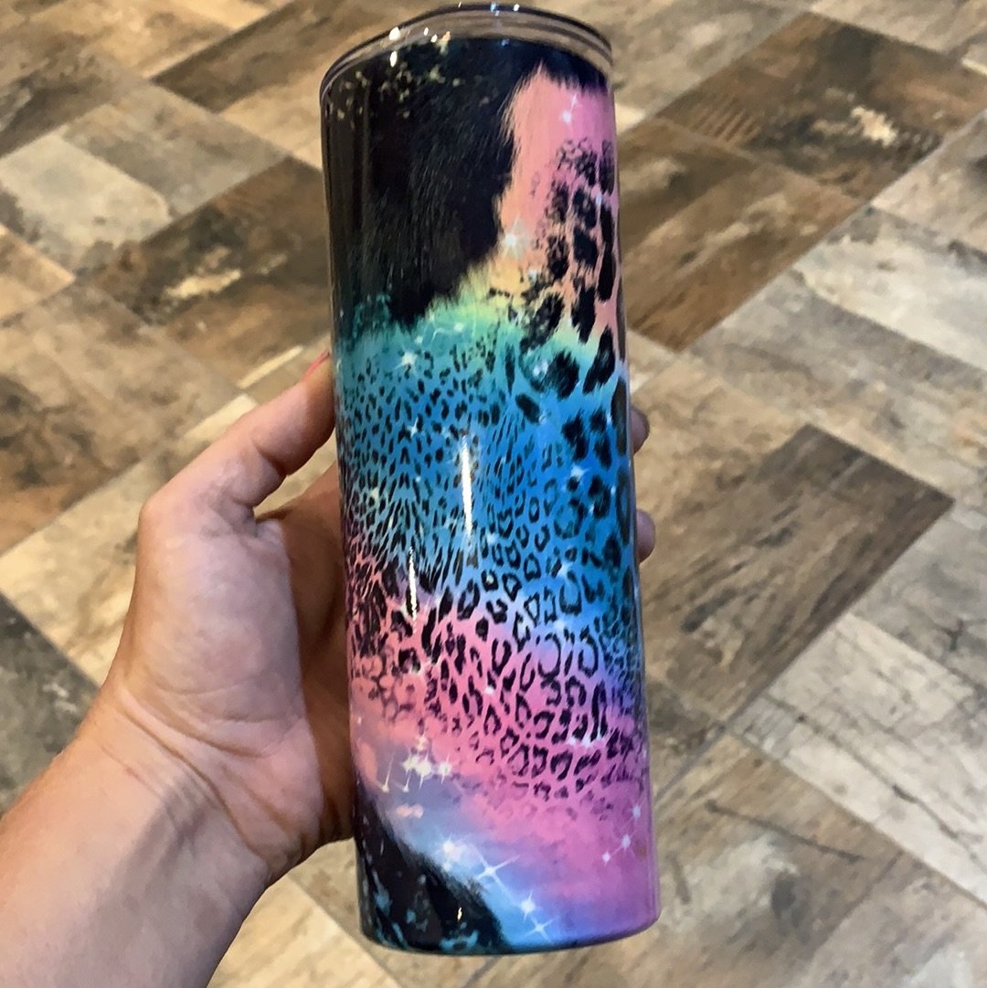 Colorful Cow Tumbler