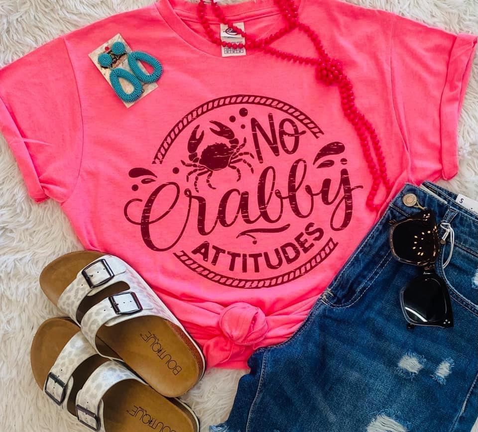 No Crabby Attitudes Graphic Tee