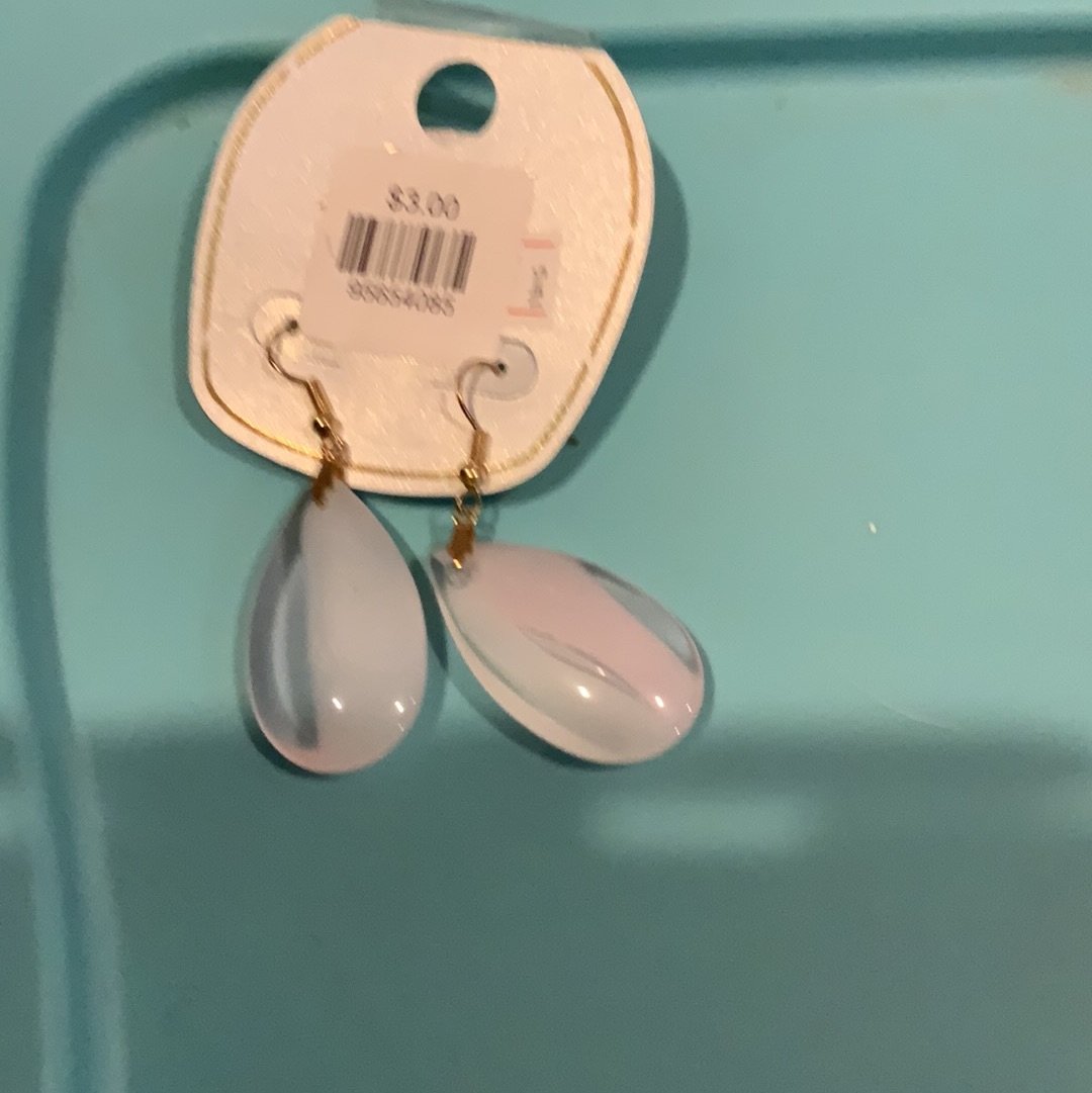 Milk Glass Earrings