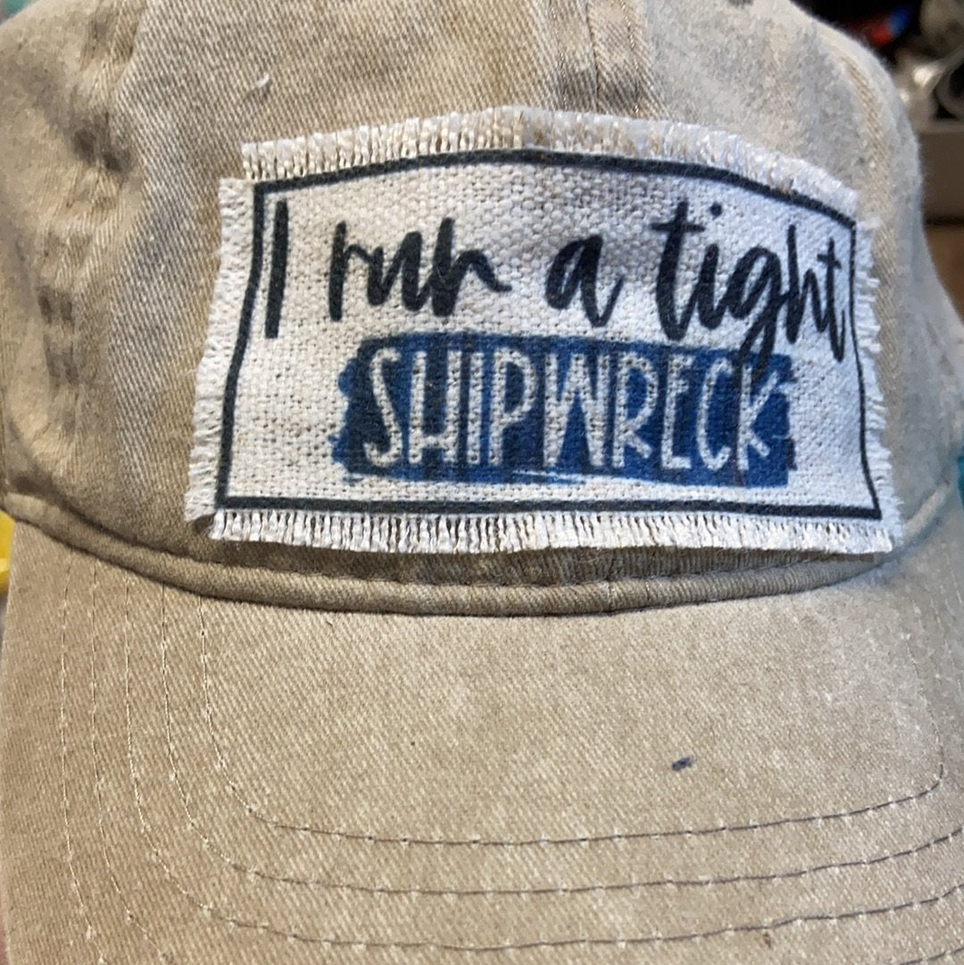 NEW Criss Cross Hat W/Patches