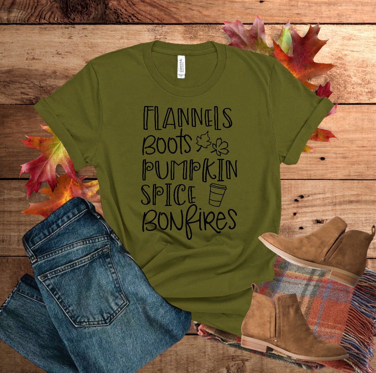 Flannels Boots Pumpkin Spice Bonfires