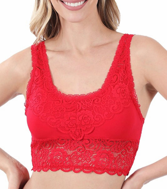 Red Lace Bralette