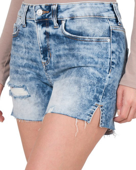 Stonewashed Shorts