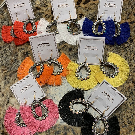 Bling Fringe Earrings