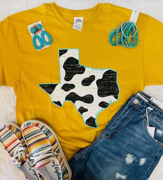 Texas Cow Graphic Tee