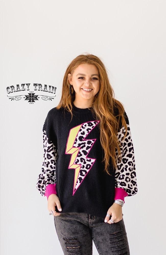 ELECTRIC DREAM KNIT Balloon Sleeve Top