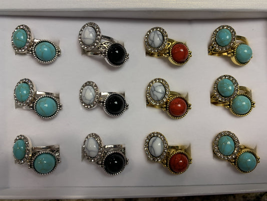 Turquoise Stack Rings