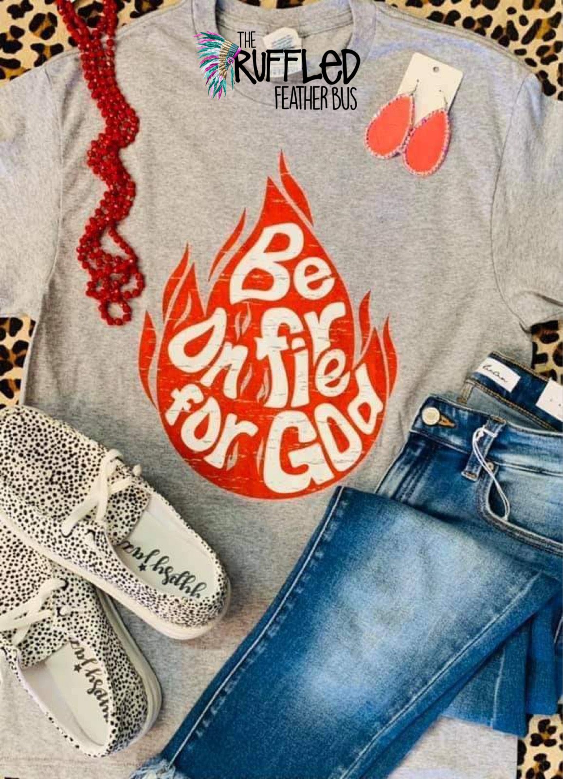 Be On Fire For God Graphic Tee