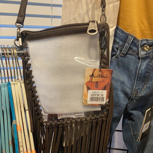 Clear Stadium Bag <Brown>