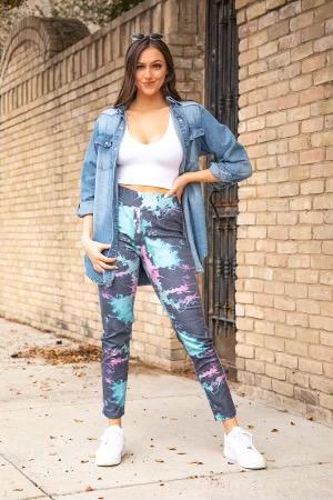 Tye Dye Splatter Skinnies