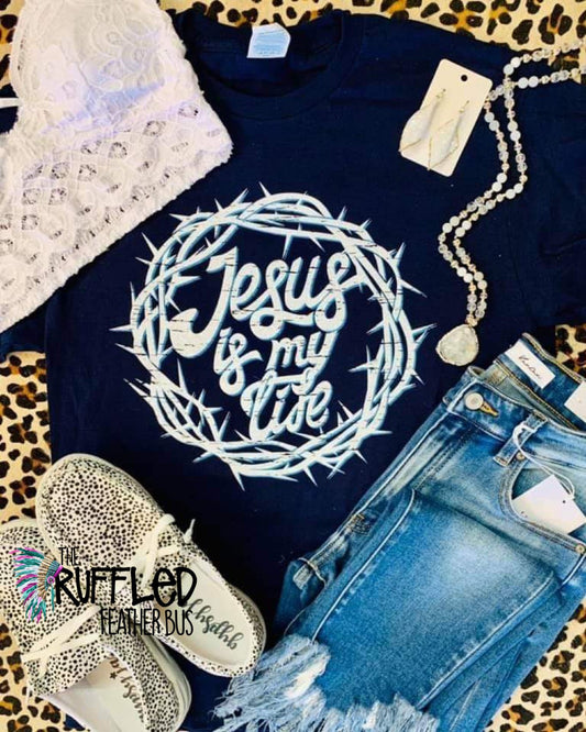 Jesus Is My Life Graphic Tee