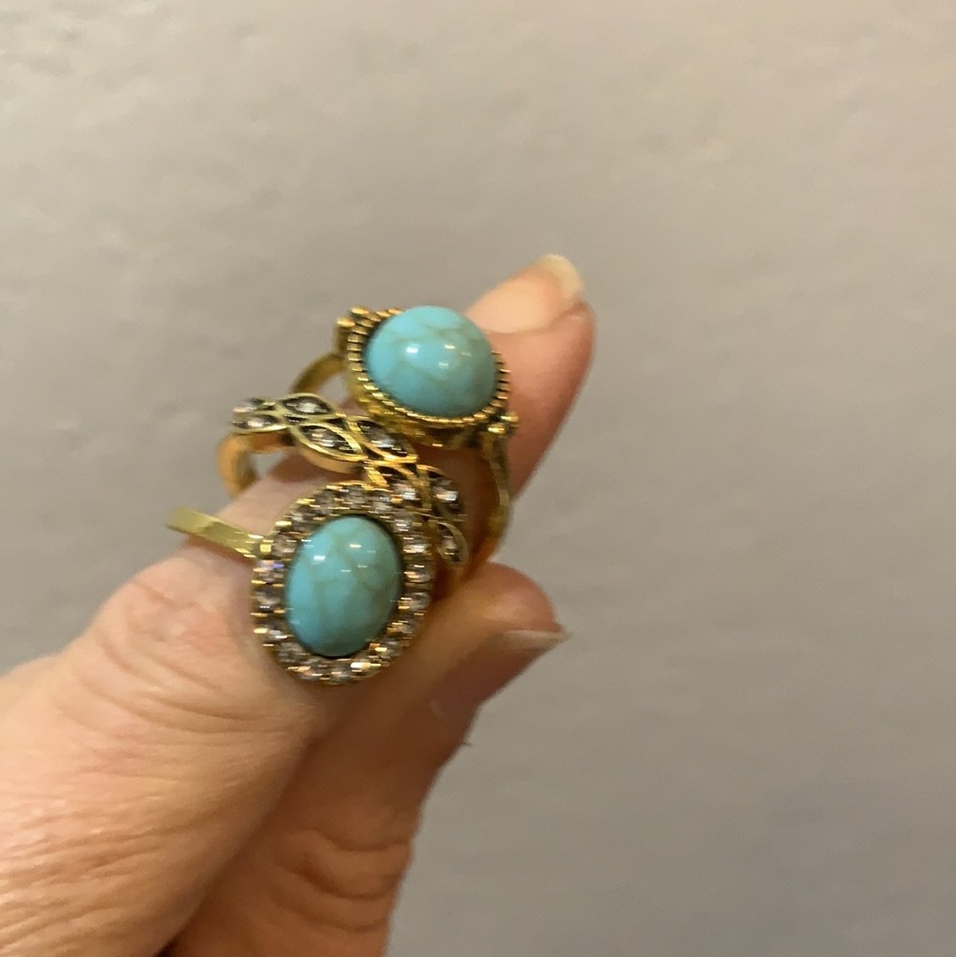 Turquoise Stack Rings