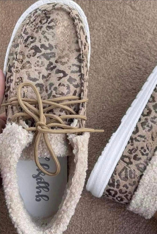 Cozy Leopard and Wool Loafers