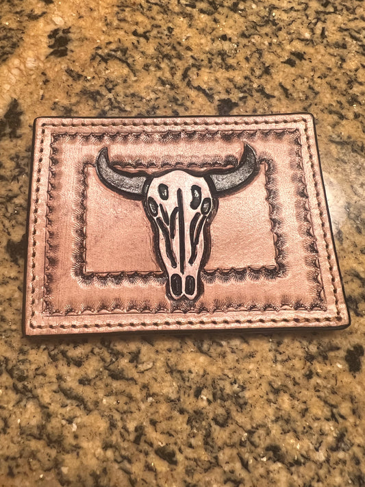 Leather and Cowhide Card Holder