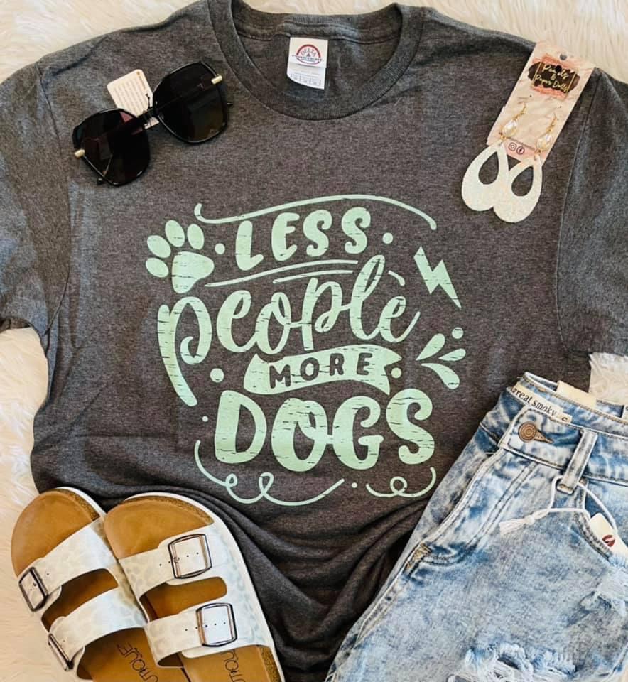 Less People more Dogs Graphic Tee