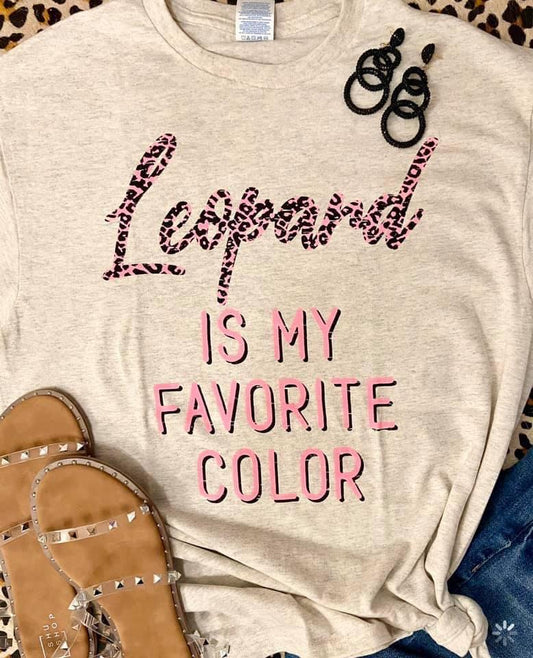 Leopard Is My Favorite Color Tee