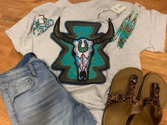 Turquoise Bullskull