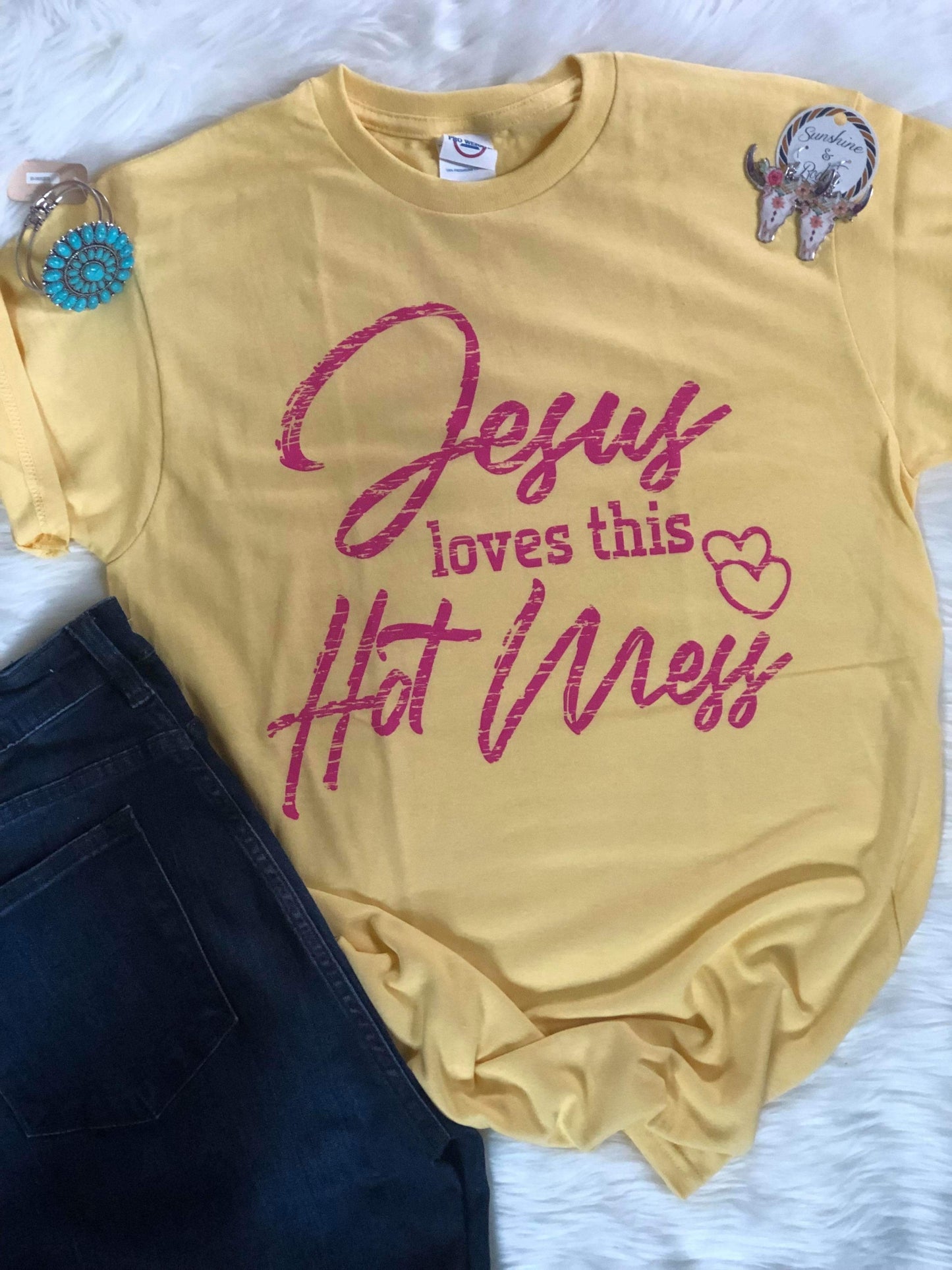Jesus Loves this Hot Mess Tee